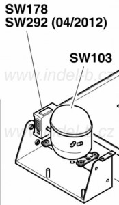 SW103 kompresor SECOP BD350GH